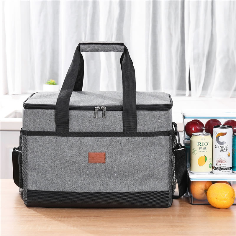 Large Portable Insulated Shoulder TPU Cooler Bag Outdoor Fruit Cooler Bag