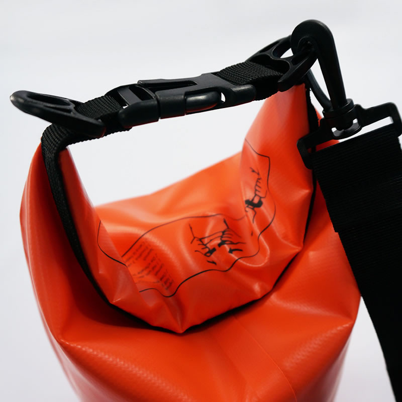 beach heel PVC clip net waterproof bag orange5L beach heel PVC clip net waterproof bag orange5L