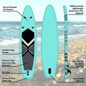 New inflatable SUP surfboard adult amateur PVC water ski board standing paddle board water yoga board wholesale spot