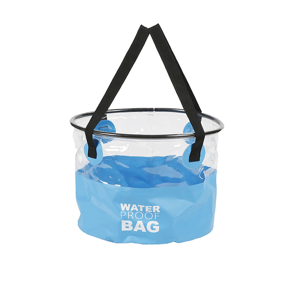 PVC multifunctional portable outdoor folding bucket waterproof bucket for camping and fishing trips